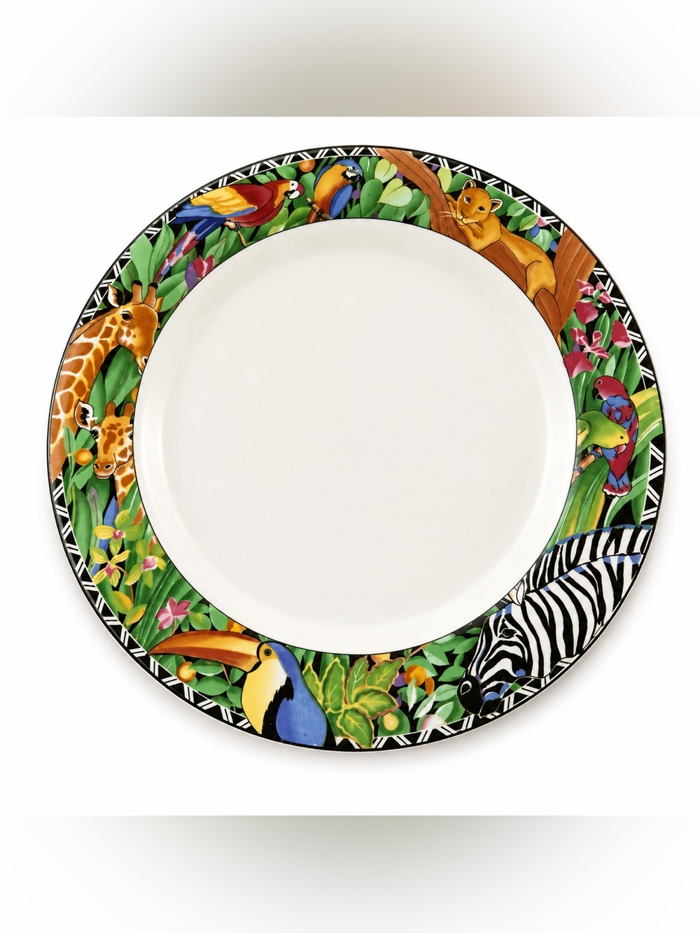 Ultra Porcelain Sakura MAGIC JUNGLE (1) Dinner Plate Replacement - No Chips GUC